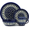Polish Pottery Stoneware PLACE SETTING 4 PC