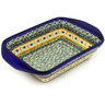 Polish Pottery Stoneware BAKER RECTANGULAR W/HANDLES