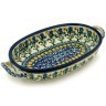 Polish Pottery Stoneware BAKER OVAL W/HANDLES