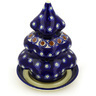 Polish Pottery Stoneware CANDLE HOLDER CHRISTMAS TREE