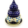 Polish Pottery Stoneware CANDLE HOLDER CHRISTMAS TREE