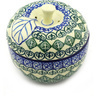 Polish Pottery Stoneware JAR APPLE SHAPED