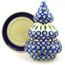 Polish Pottery Stoneware CANDLE HOLDER CHRISTMAS TREE