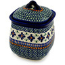 Polish Pottery Stoneware JAR W/LID
