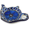 Polish Pottery Stoneware tea bag lemon plate