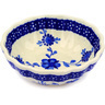 Polish Pottery Stoneware BOWL SCALLOPED