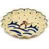 Polish Pottery Stoneware PIE DISH FLUTED