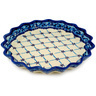 Polish Pottery Stoneware PIE DISH FLUTED
