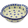 Polish Pottery Stoneware BAKER ROUND W/HANDLES