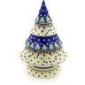 Polish Pottery Stoneware CANDLE HOLDER CHRISTMAS TREE