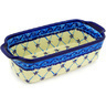 Polish Pottery Stoneware BAKER RECTANGULAR W/HANDLES