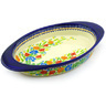 Polish Pottery Stoneware BAKER OVAL W/HANDLES