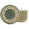 Polish Pottery Stoneware PLATES SET OF 12