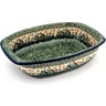 Polish Pottery Stoneware BAKER OVAL W/HANDLES