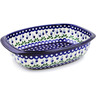 Polish Pottery Stoneware BAKER OVAL W/HANDLES