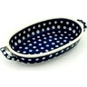 Polish Pottery Stoneware BAKER OVAL W/HANDLES