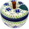 Polish Pottery Stoneware JAR APPLE SHAPED