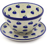 Polish Pottery Stoneware COLANDER W/PLATE
