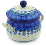 Polish Pottery Stoneware BOUILLON CUP W/LID