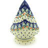 Polish Pottery Stoneware CANDLE HOLDER CHRISTMAS TREE