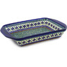 Polish Pottery Stoneware BAKER RECTANGULAR W/HANDLES