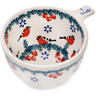 Polish Pottery 1 Cup Measuring Cup Winter Bullfinch