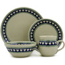 Polish Pottery 4-Piece Place Setting Light Hearted