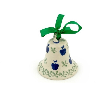 Polish Pottery Bell Ornament 3&quot;