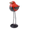 Ceramic Bird Figurine 17&quot; Red