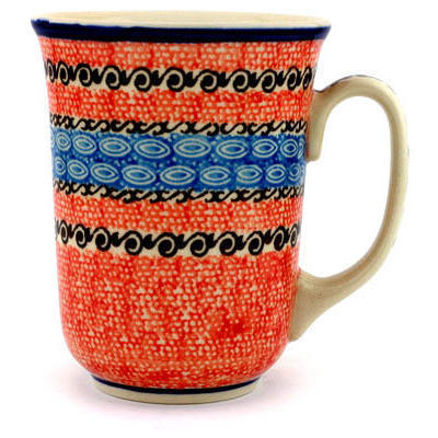 Polish Pottery Bistro Mug Southwest Sunrise