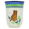 Polish Pottery Bistro Mug Tiger Kingdom
