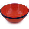 Polish Pottery Bowl 11&quot; Red Sea UNIKAT
