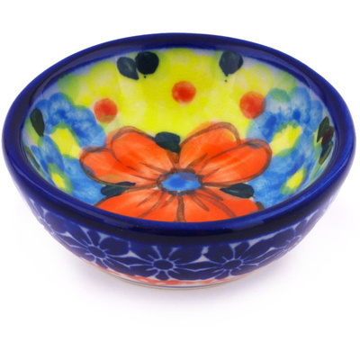 Polish Pottery Bowl 3&quot; Shining Bright UNIKAT