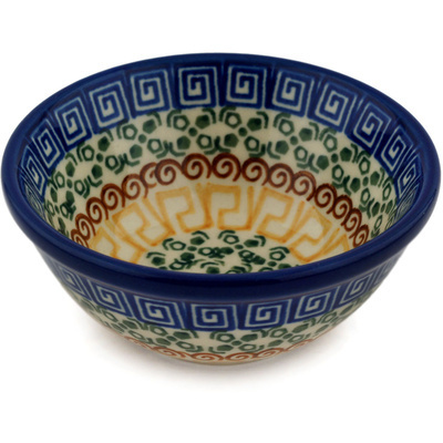 Polish Pottery Bowl 4&quot; Grecian Sea