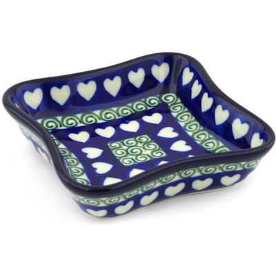 Polish Pottery Bowl 4&quot; My Heart Belongs To You