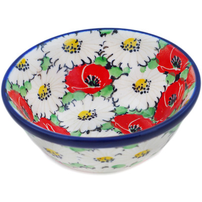 Polish Pottery Bowl 4&quot; Spring Blossom Harmony UNIKAT