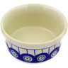 Polish Pottery Bowl 4&quot; Traditional Peacock