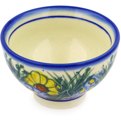 Polish Pottery Bowl 4&quot; Wildflower Meadow