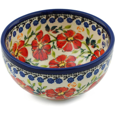 Polish Pottery Bowl 5&quot; Amazing Concept UNIKAT