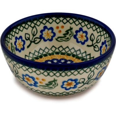 Polish Pottery Bowl 5&quot; Autumn Basket