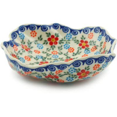Polish Pottery Bowl 5&quot; Country Drive