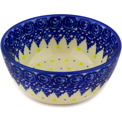 Polish Pottery Bowl 5&quot; Evening Frost