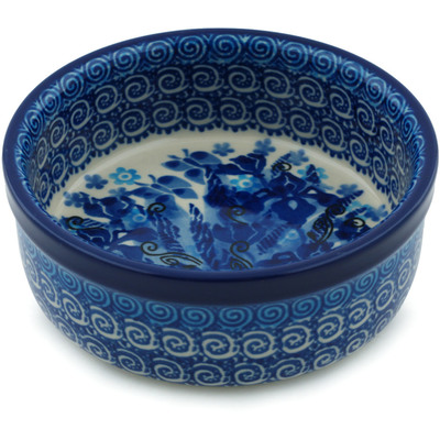 Polish Pottery Bowl 5&quot; Royal Iris UNIKAT