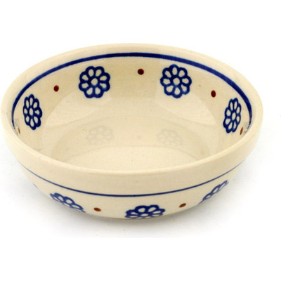 Polish Pottery Bowl 5&quot; Simple Daisies