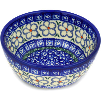 Polish Pottery Bowl 5&quot; Spanish Shores