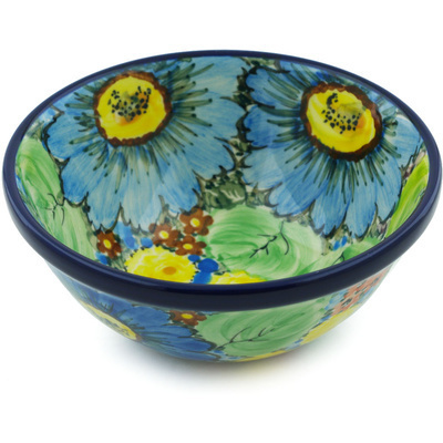 Polish Pottery Bowl 5&quot; Spring Awakenings UNIKAT