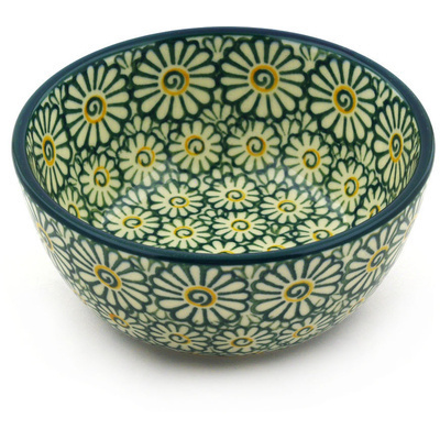 Polish Pottery Bowl 5&quot; Spring Fling