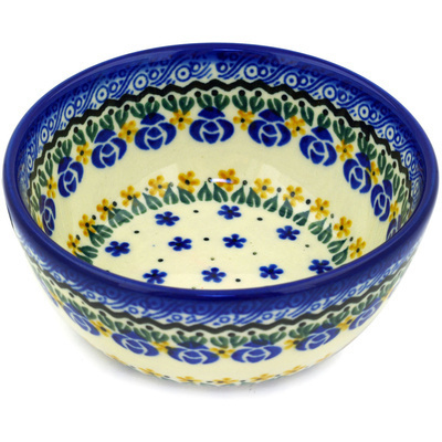 Polish Pottery Bowl 5&quot; Summer Dasies