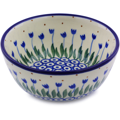 Polish Pottery Bowl 5&quot; Water Tulip