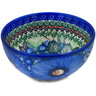 Polish Pottery Bowl 6&quot; Azure Passion UNIKAT
